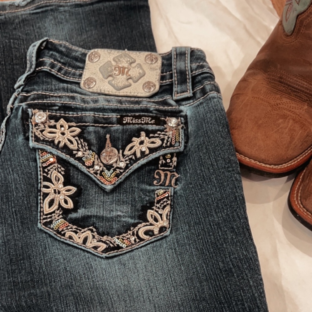 Miss Me Bootcut Low Rise Jeans